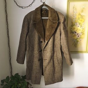 Vintage wool tweed coat